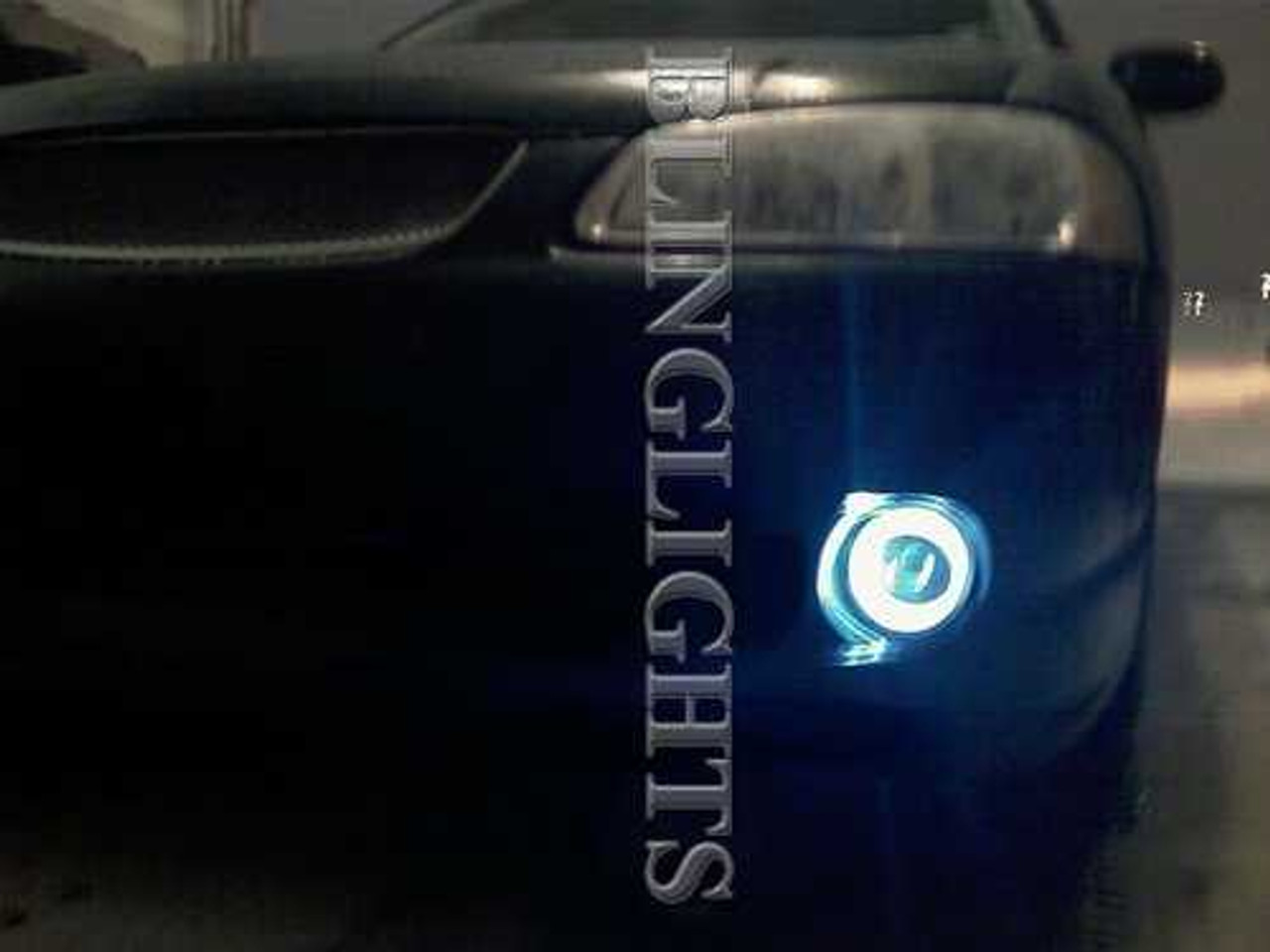 Blue Halo Angel Eye Fog Lights for 2000 2001 2002 2003 Nissan Sentra