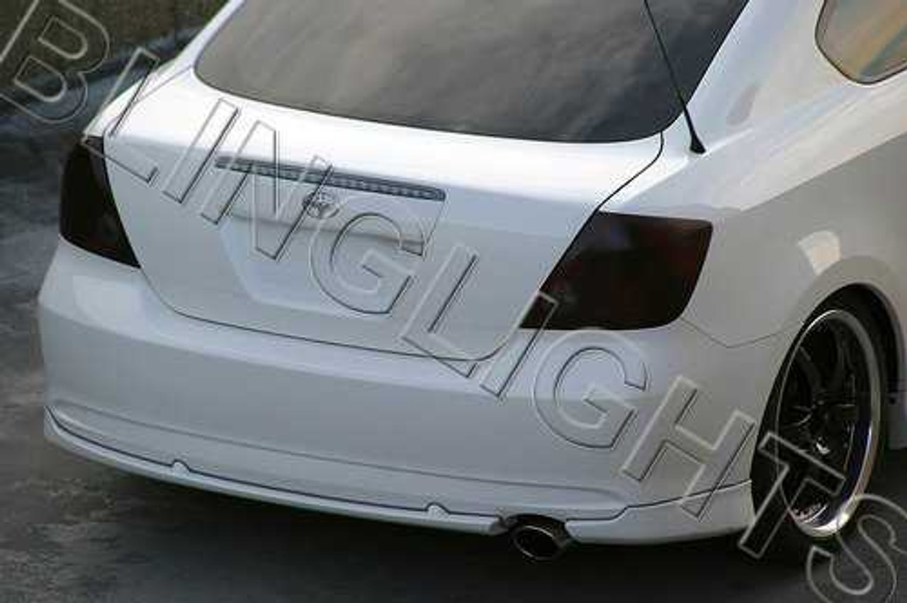 Scion tC Murdered Out Tail Lamps Tinted Lights Overlays Film Kit Smoked Lense Protection