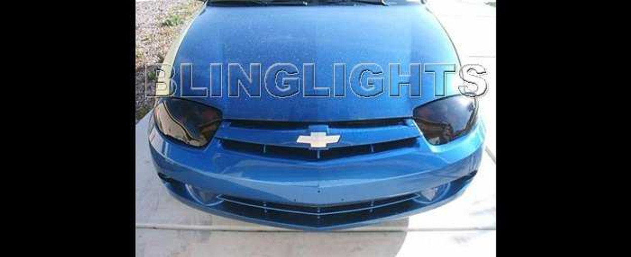 BlingLights Brand Tinted Headlamp Overlays for 2003 2004 2005 Chevrolet Cavalier