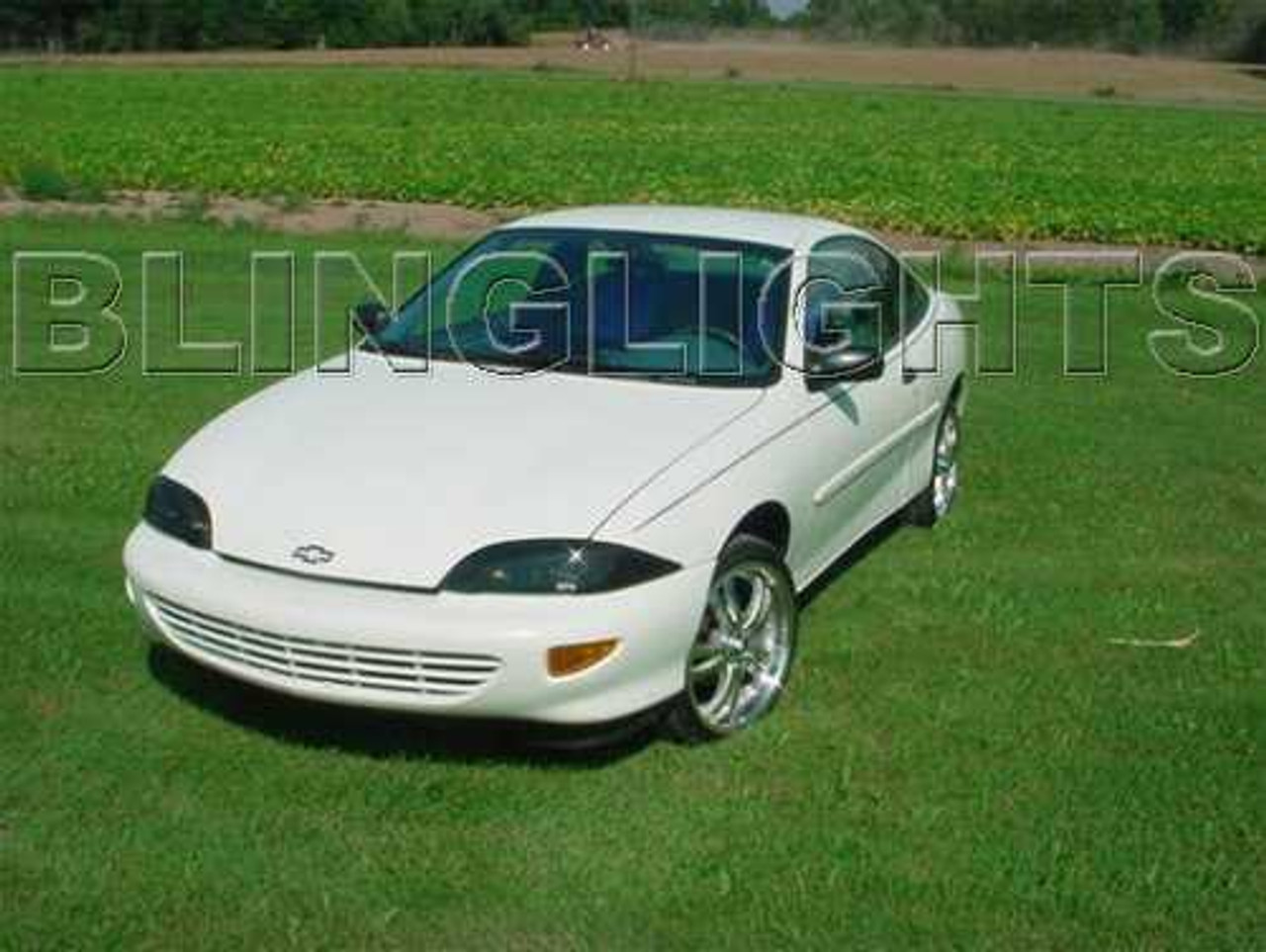 BlingLights Brand Tinted Headlight Overlays for 2000 2001 2002 Chevrolet Cavalier