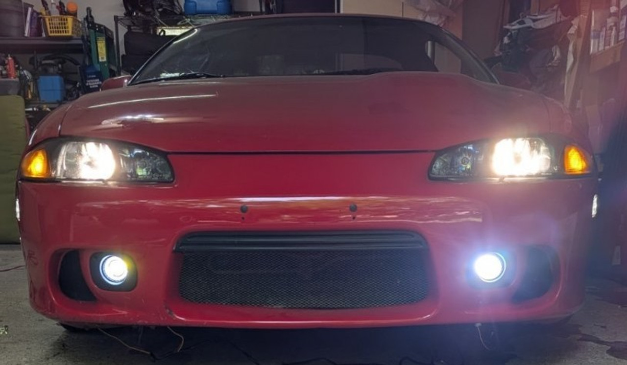 BlingLights Brand LED Fog Lights for 1995 1996 1997 1998 1999 Mitsubishi Eclipse