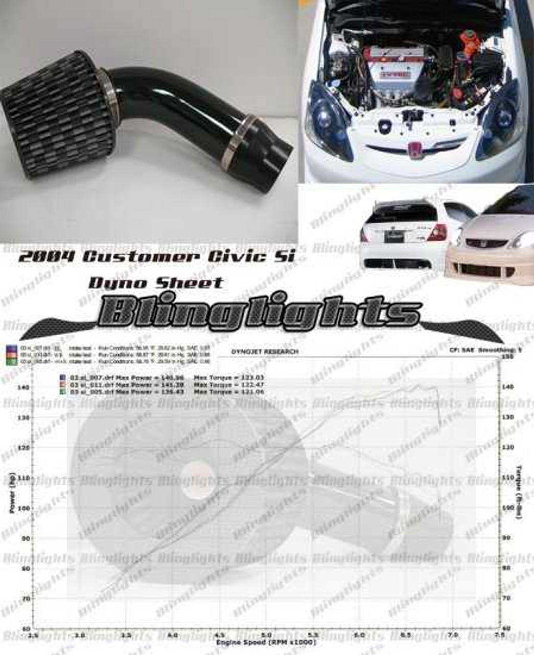 2000 2001 2002 2003 2004 Chrysler Neon 2.0 L A588 SOHC Carbon Fiber Air Intake 2.0L Engine