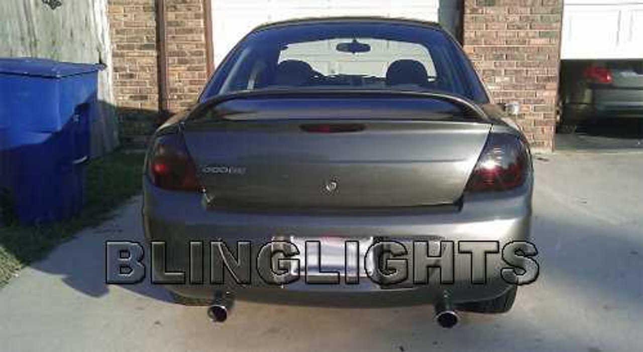 1995-1999 Dodge Neon Smoked Tinted Taillamps Taillights Overlays Film Protection