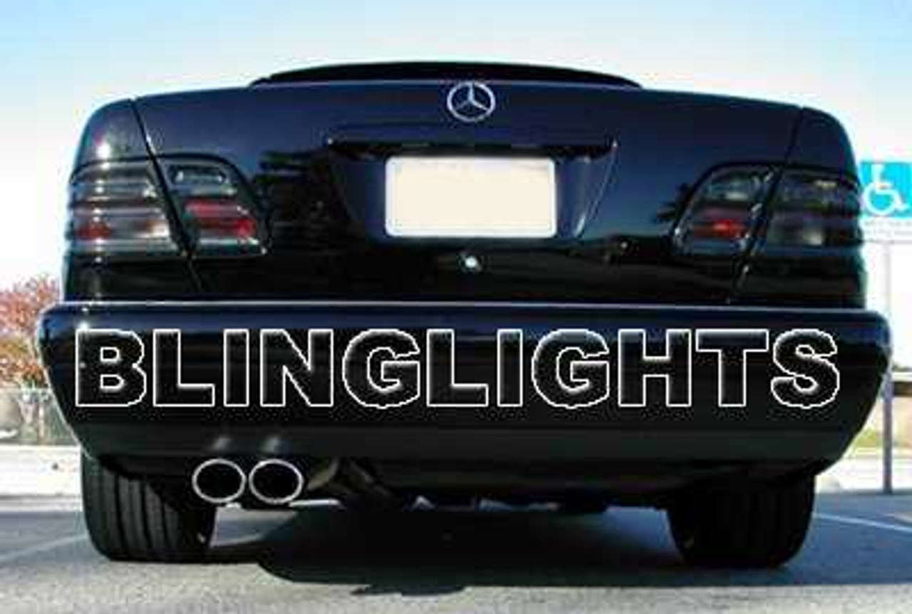 00-02 Mercedes E320 w210 Tinted Smoked Tail Lamps Lights Overlays Protection Film