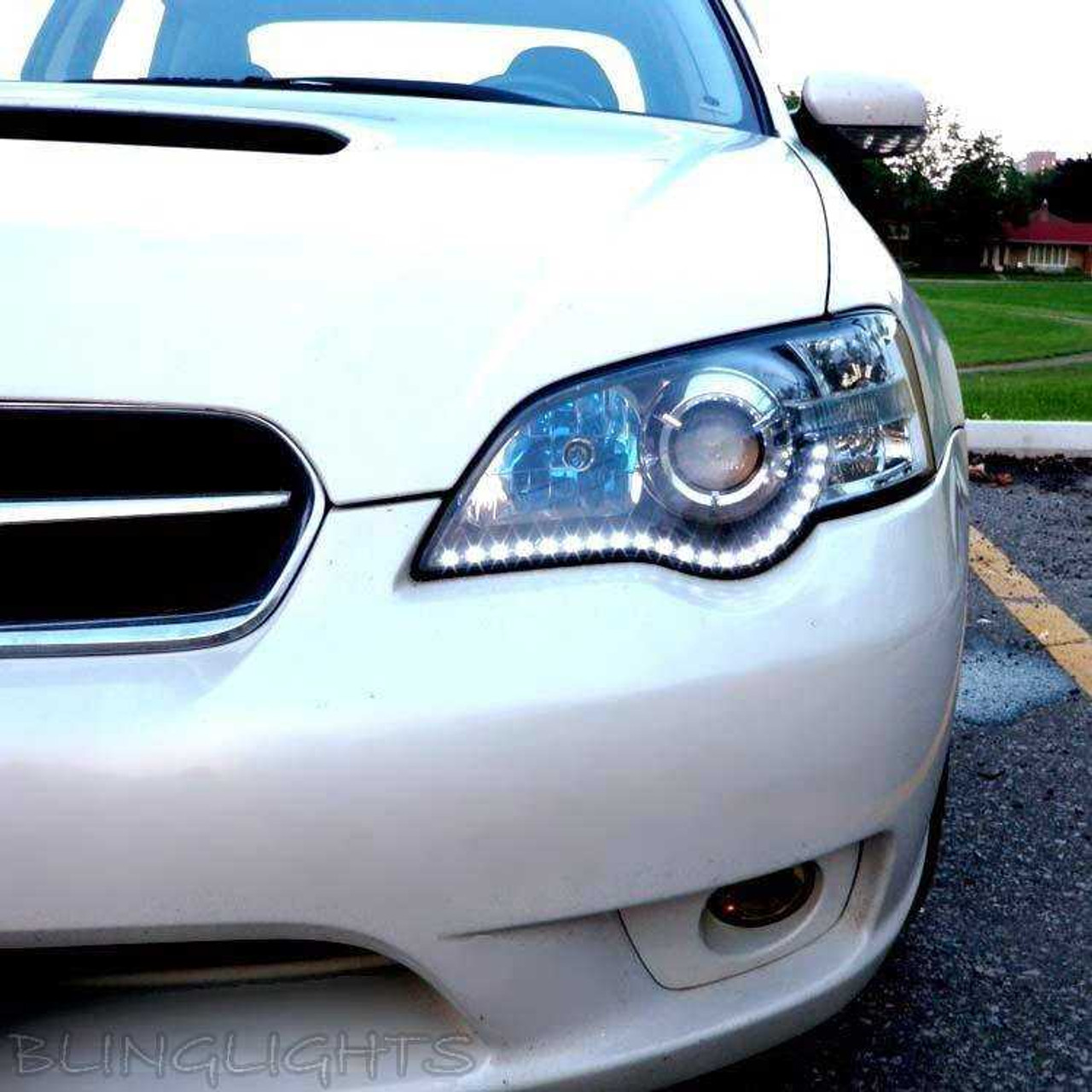 Subaru Liberty LED DRL Light Strips for Headlamps Headlights Head Lamps Day Time Running Lights