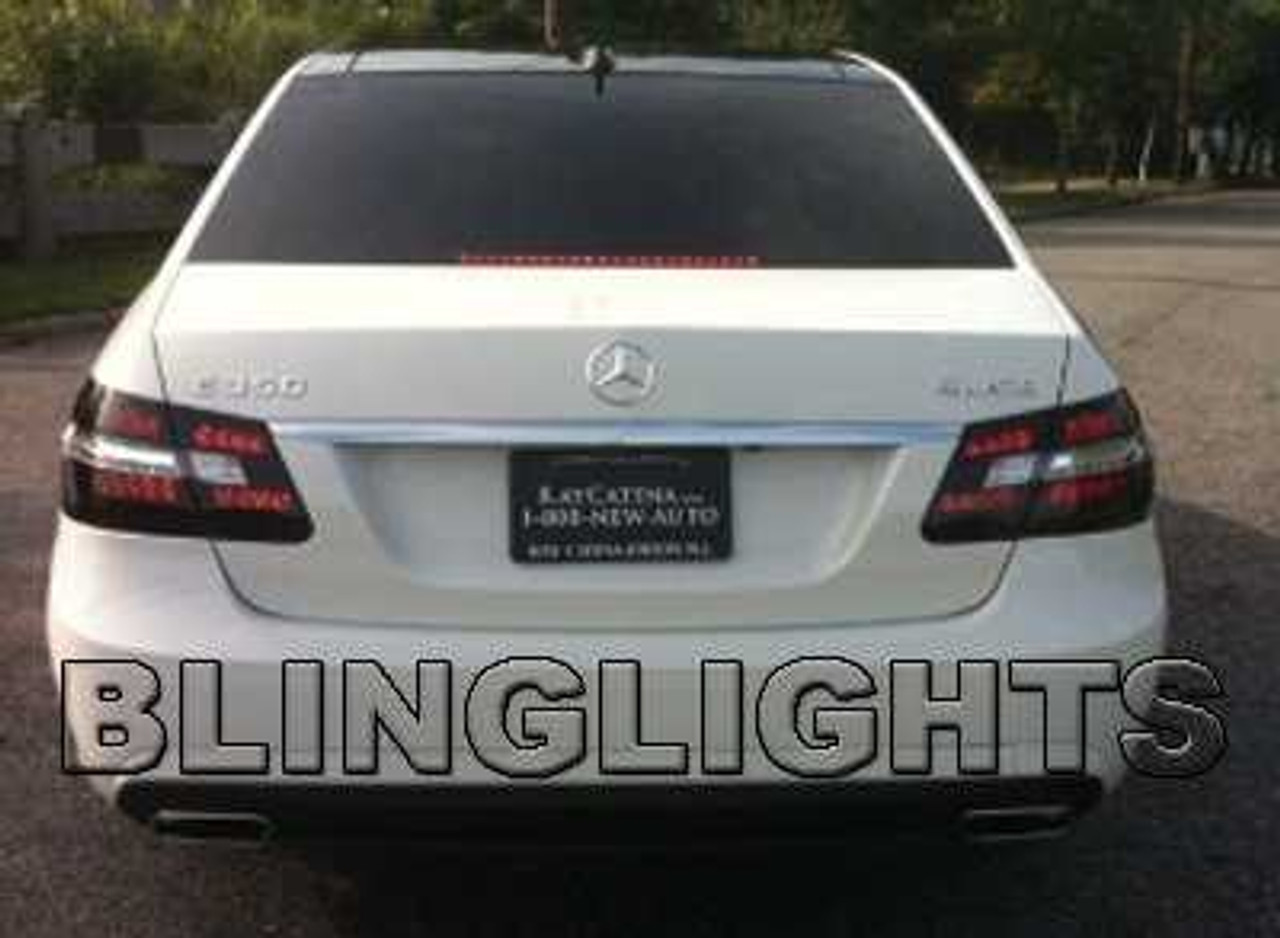 Mercedes E500 w212 Tint Smoked Tail Lamp Light Overlays Film Protection e 500 Coupe Coupé
