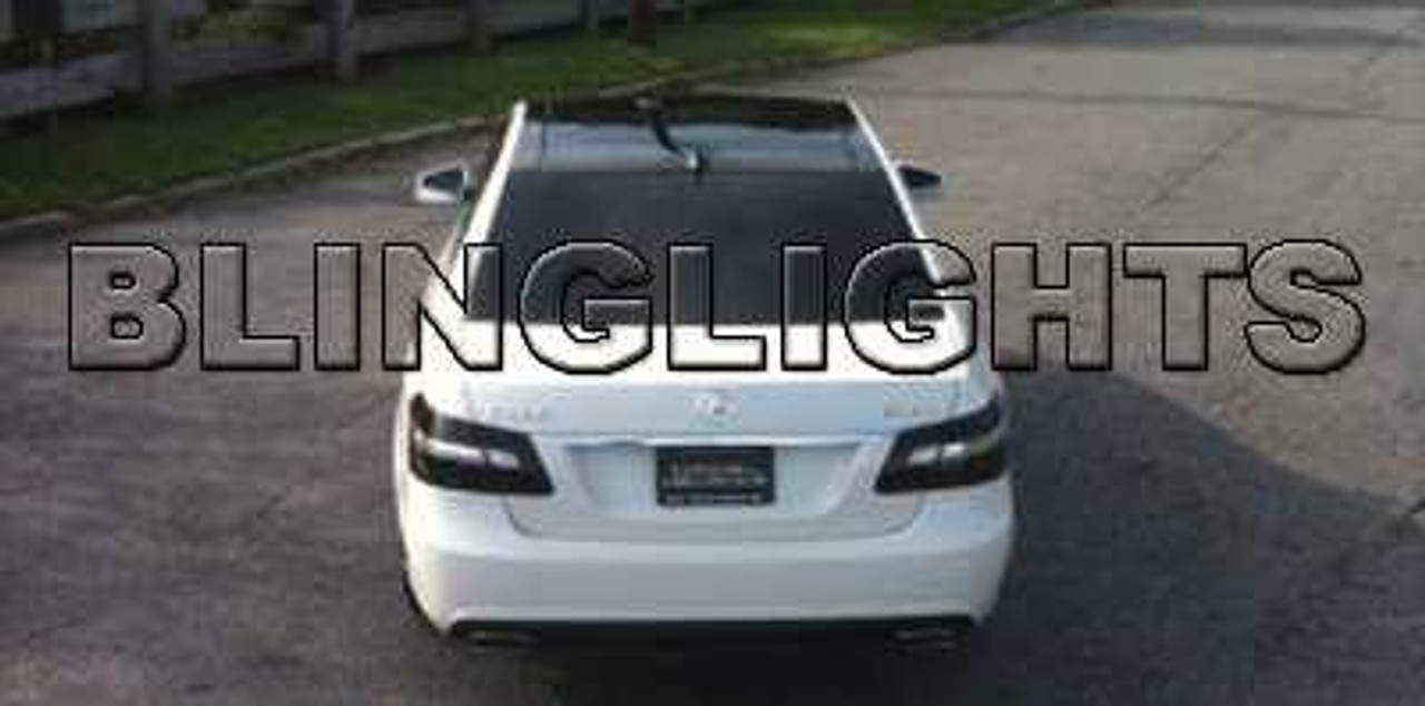 2010 2011 Mercedes E250 Saloon CDI CGI Smoke Taillamps Taillights Tail Light Lamp Tint Film Overlays