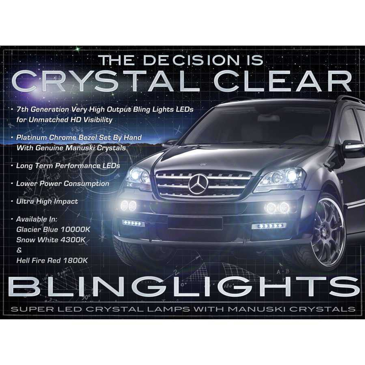 2010 2011 Mercedes-Benz E350 Coupe Fog Lights Driving Lamps Foglamps Foglights Kit w212 E 350