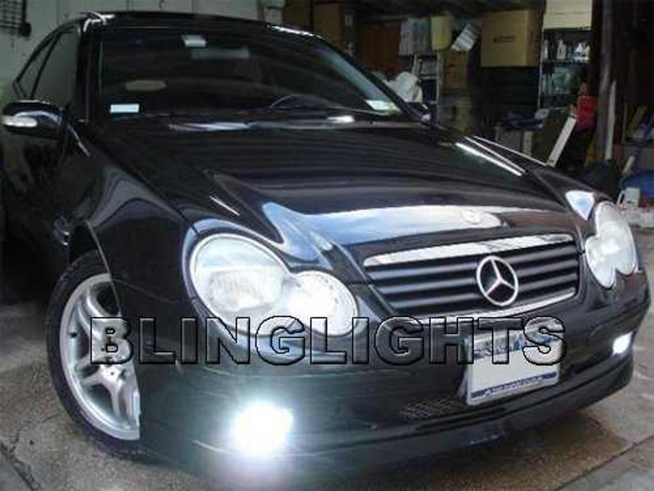 2001 2002 2003 2004 Mercedes-Benz C220 CDI Xenon Fog Lights Driving Lamps Foglamps Kit C 220 w203