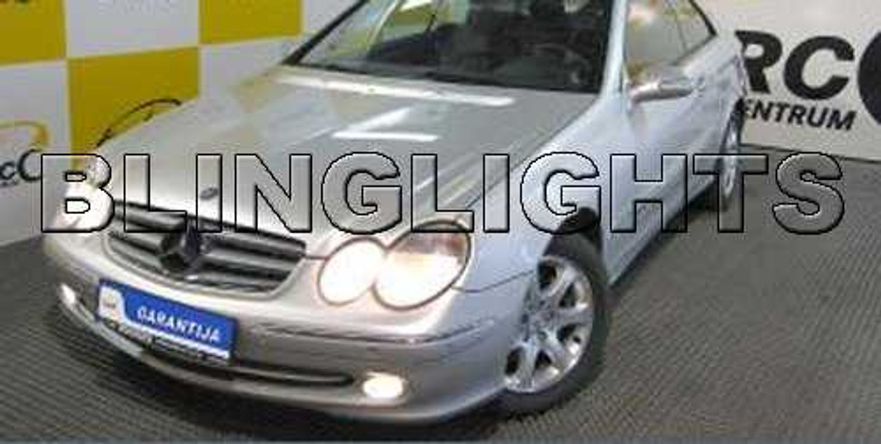 2002 2003 2004 2005 Mercedes-Benz CLK200 Xenon Fog Lights Driving Lamps Foglamps Lamp Kit CLK 200