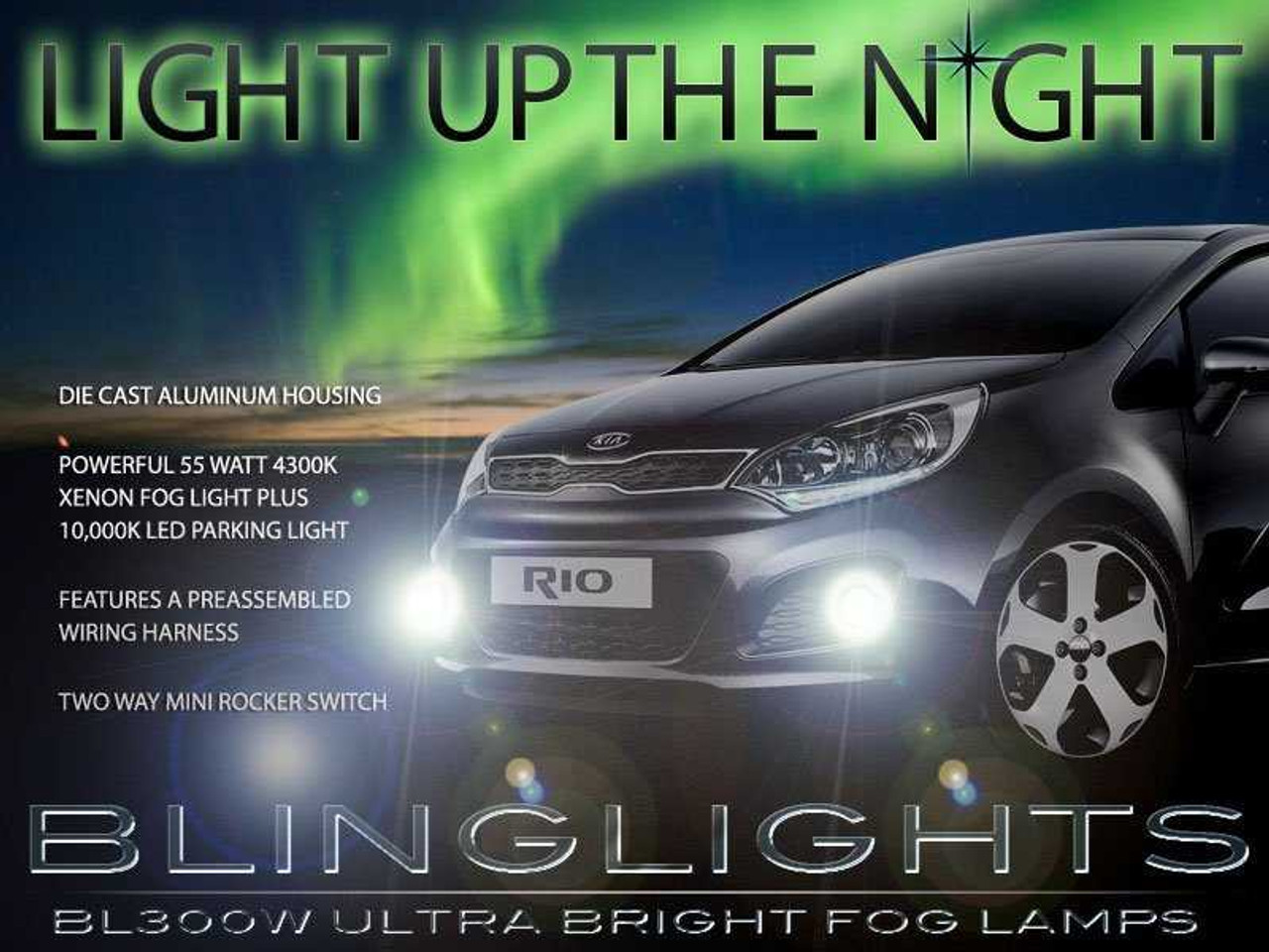 2012 2013 2013 Kia All New Pride Xenon Fog Lamps Driving Lights Foglamps Foglights Kit