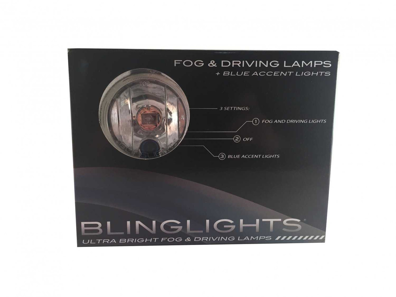 BlingLights Fog Lights Kit for 2004 2005 2006 2007 2008 Chrysler Crossfire