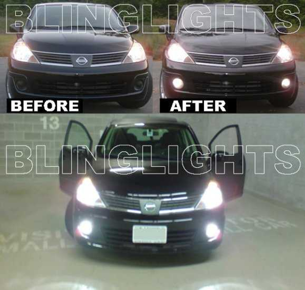 BlingLights Brand Fog Lights for 2007 2008 2009 2010 2011 Nissan Versa C11