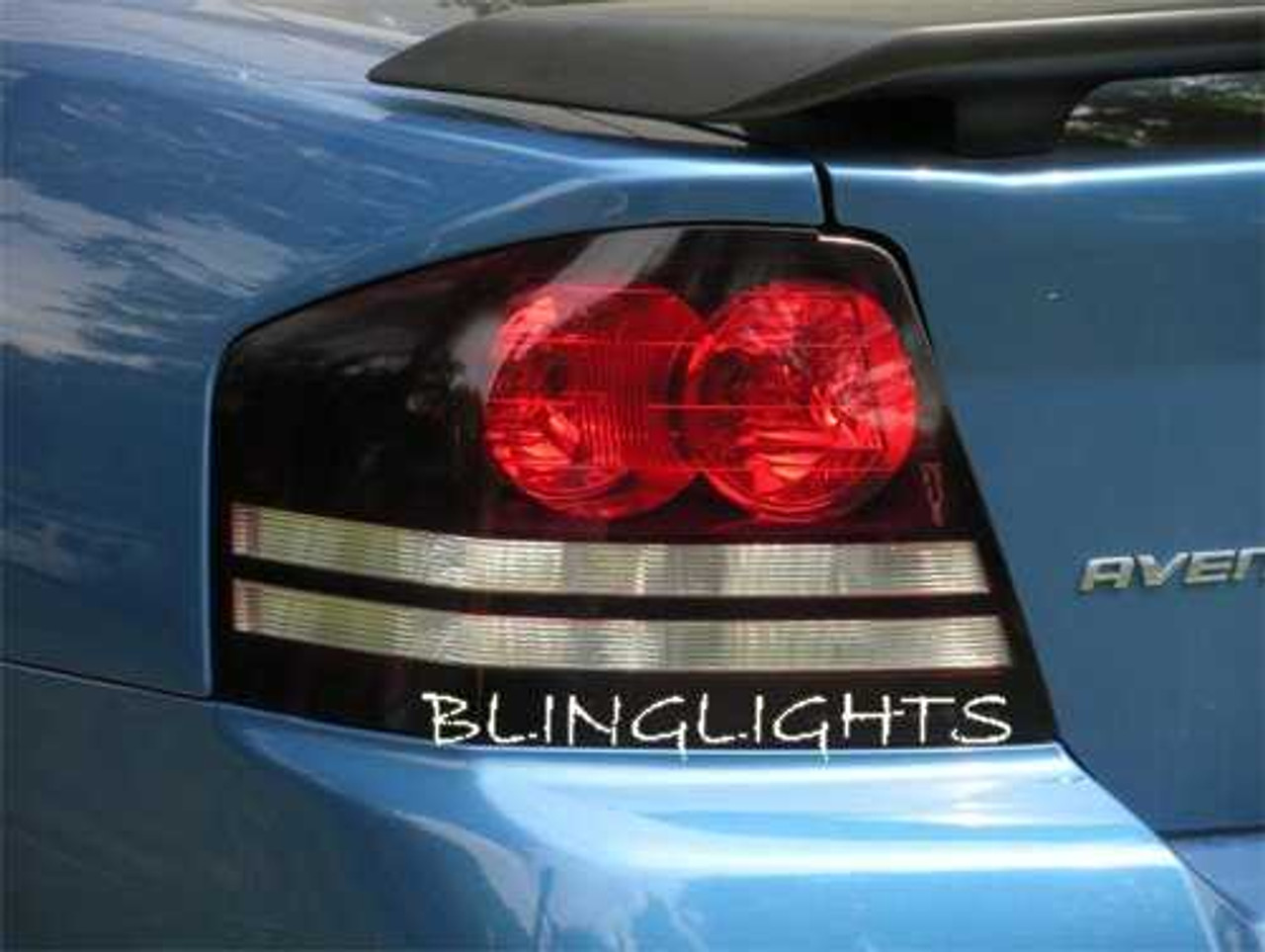 Dodge Avenger Tinted Smoked Taillamps Taillights Overlays Protection Film