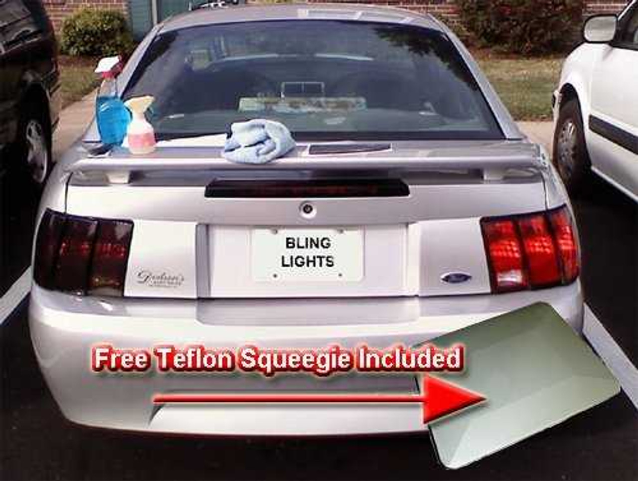 BlingLights Brand Tinted Film Covers for 2014 2015 Chevrolet Camaro Tail Lamps