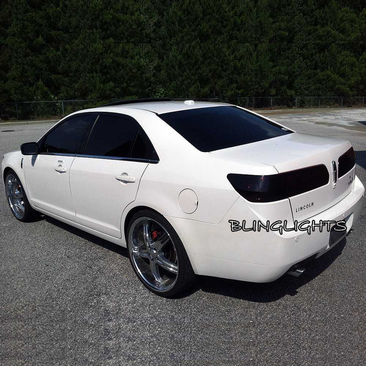 BlingLights Brand Tinted Taillights Film Overlays for 2010 2011 2012 Lincoln MKZ
