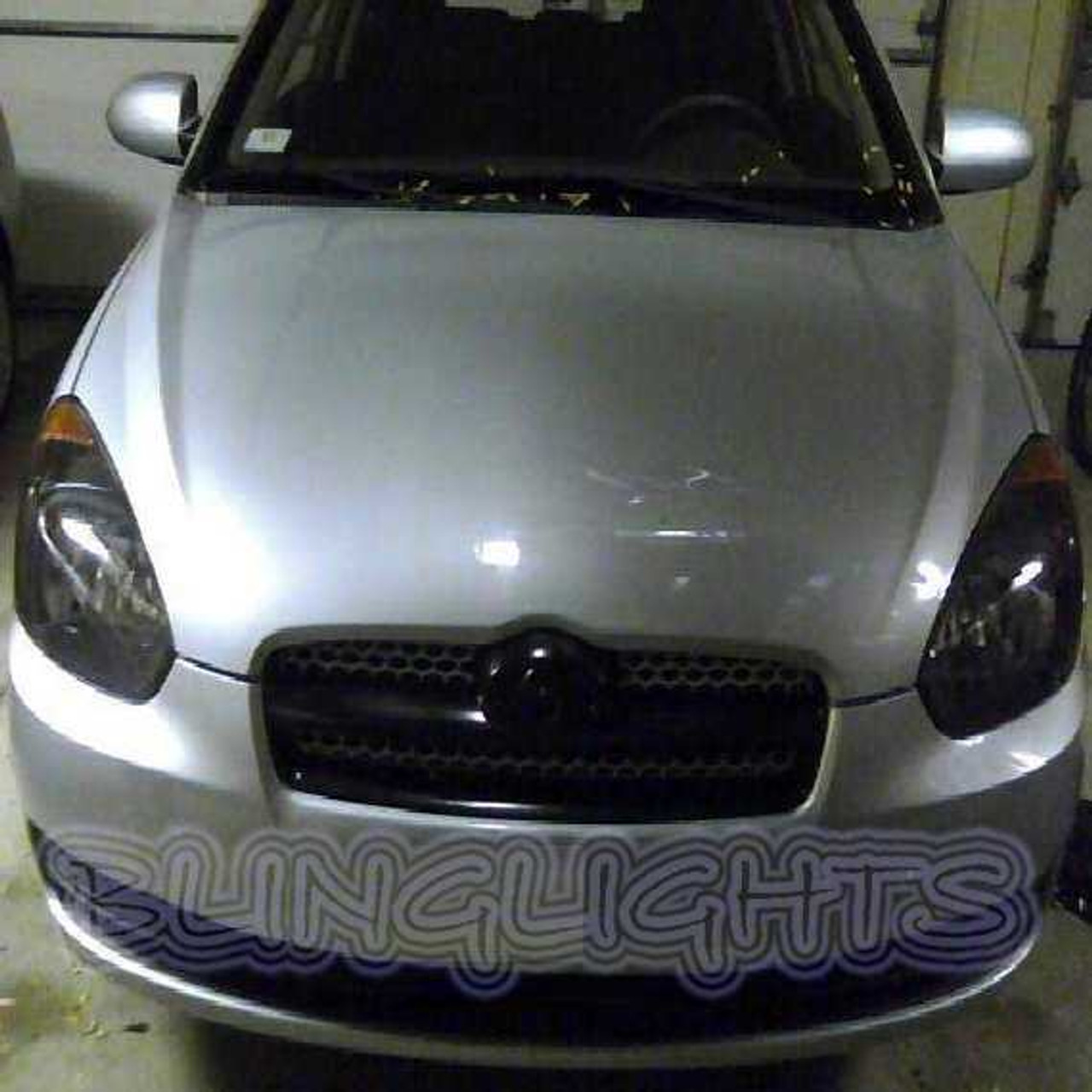 Hyundai Avega Tinted Smoked Headlight Headlamp Overlays Film Protection