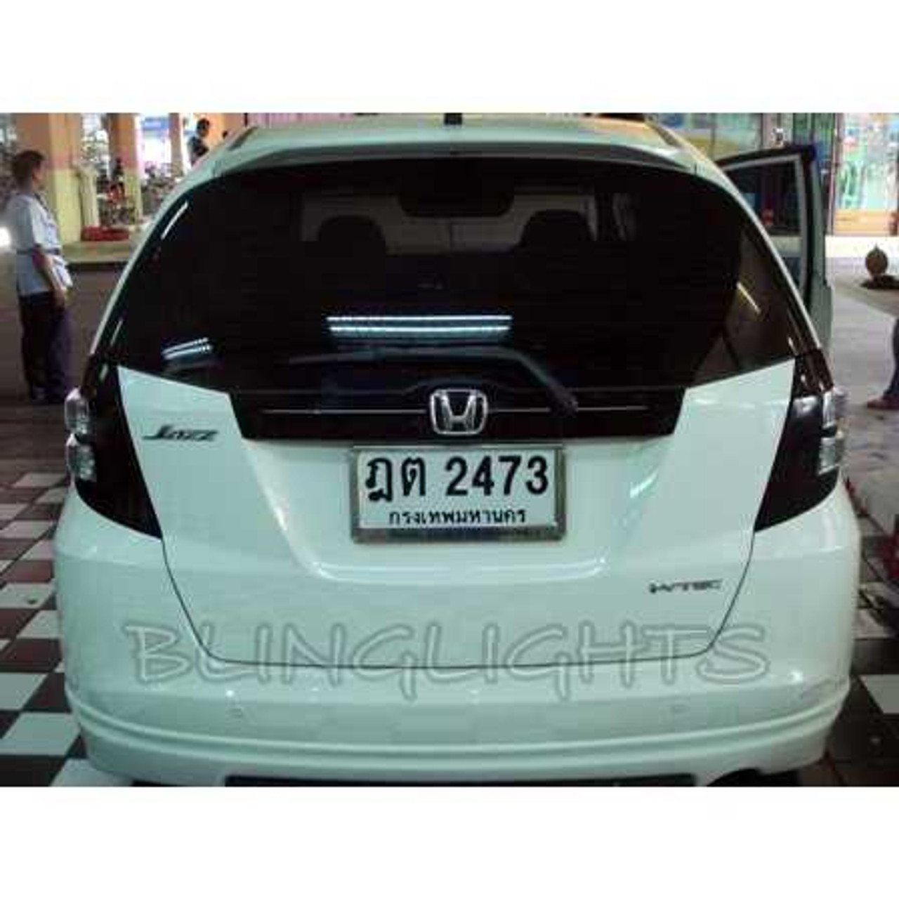 Honda Fit Tinted Smoked Taillamp Taillight Overlay Film Protection