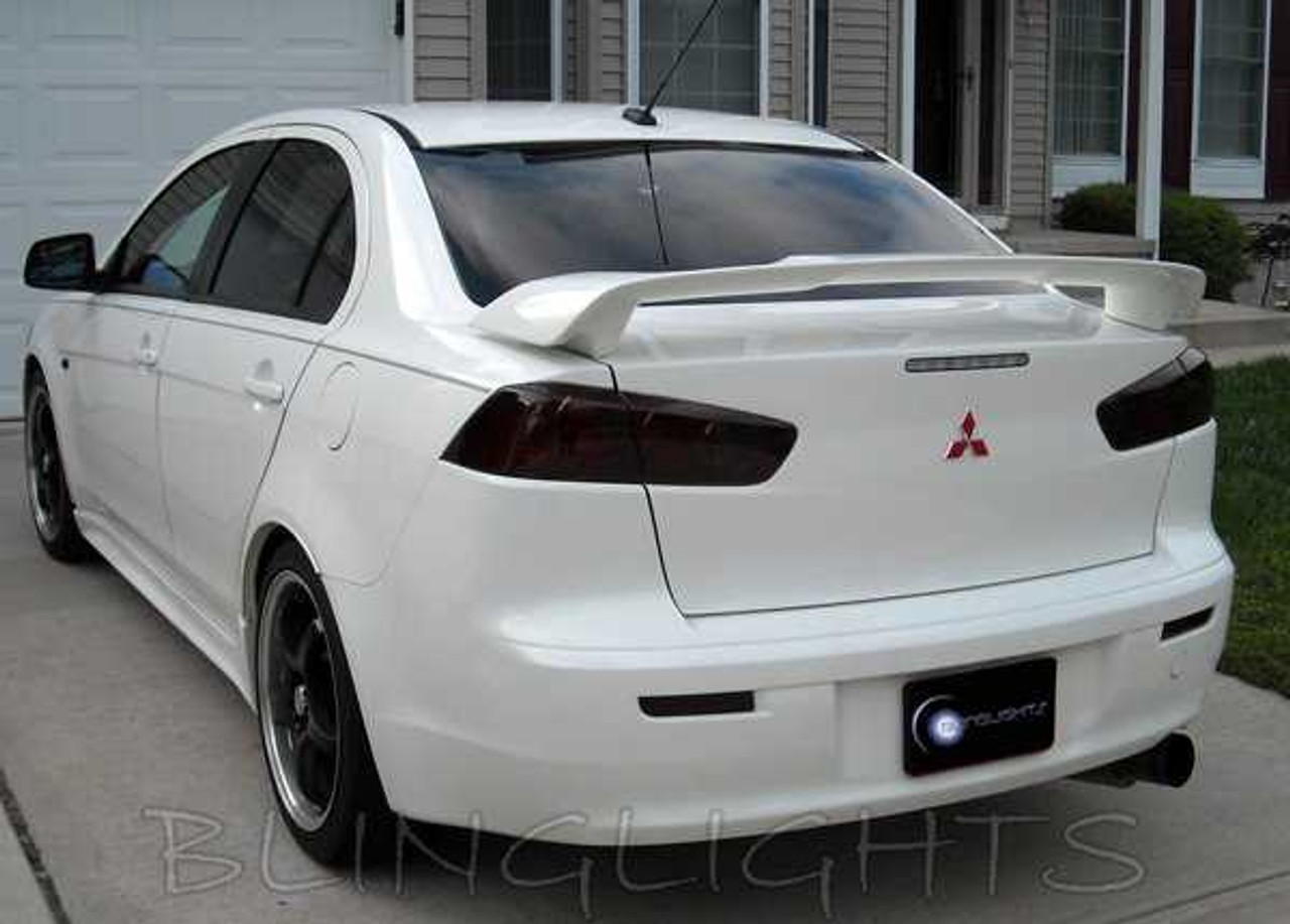 Mitsubishi Lancer Tinted Smoked Protection Overlays Film for Taillamps Taillights Tail Lamps Lights