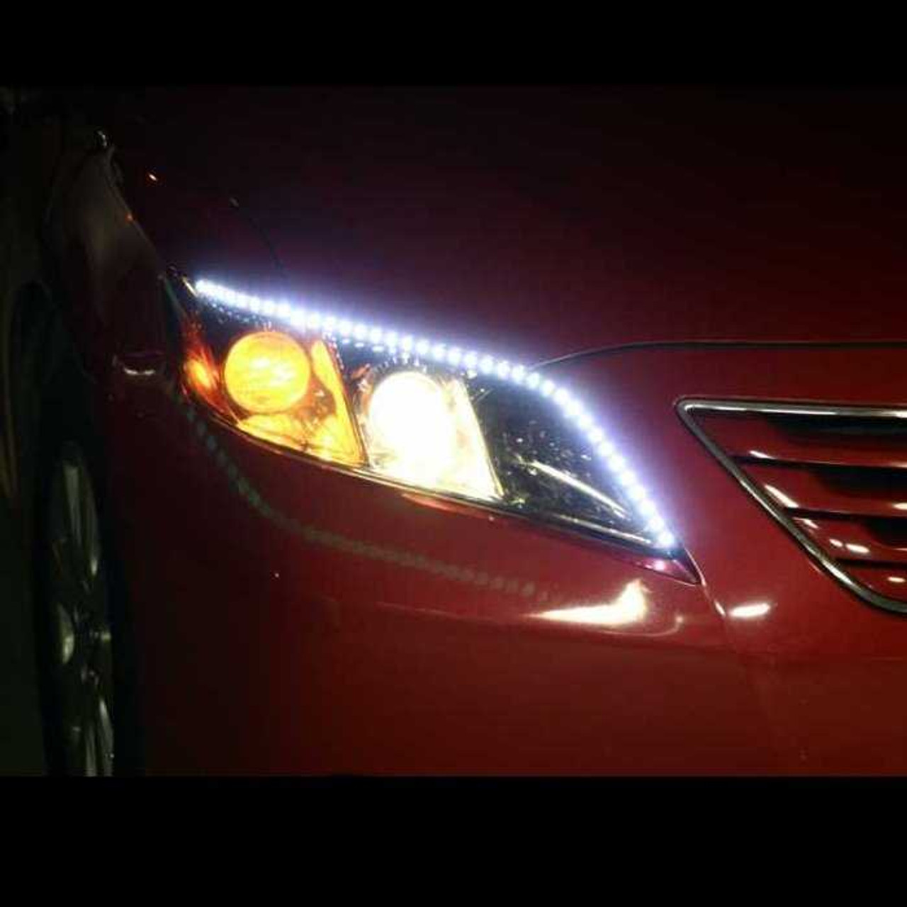 LED DRL Head Light Strips Daytime Running Lamps for Toyota Solara