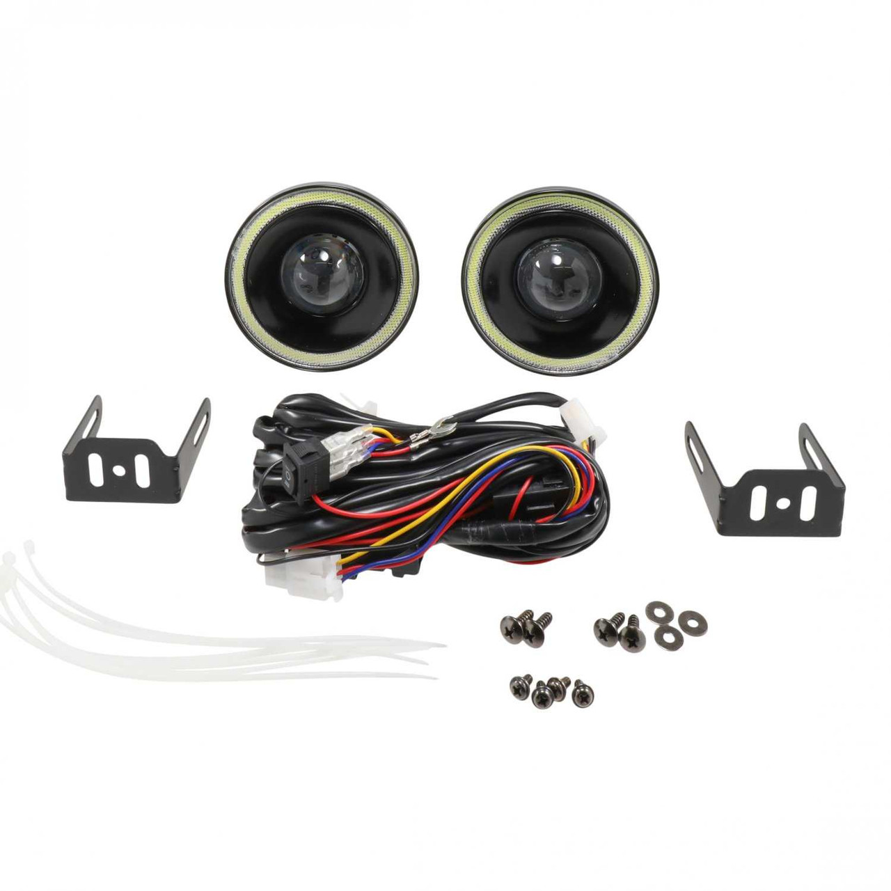 LED Angel Eye Fog Lights for 2001-2006 Dodge Stratus Sedan