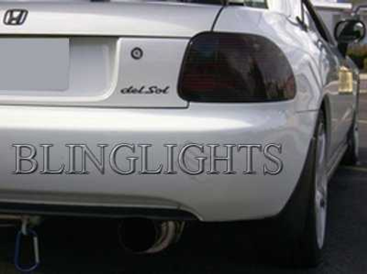 BlingLights Brand Tinted Taillight Film Covers for Honda Civic del Sol (all years)