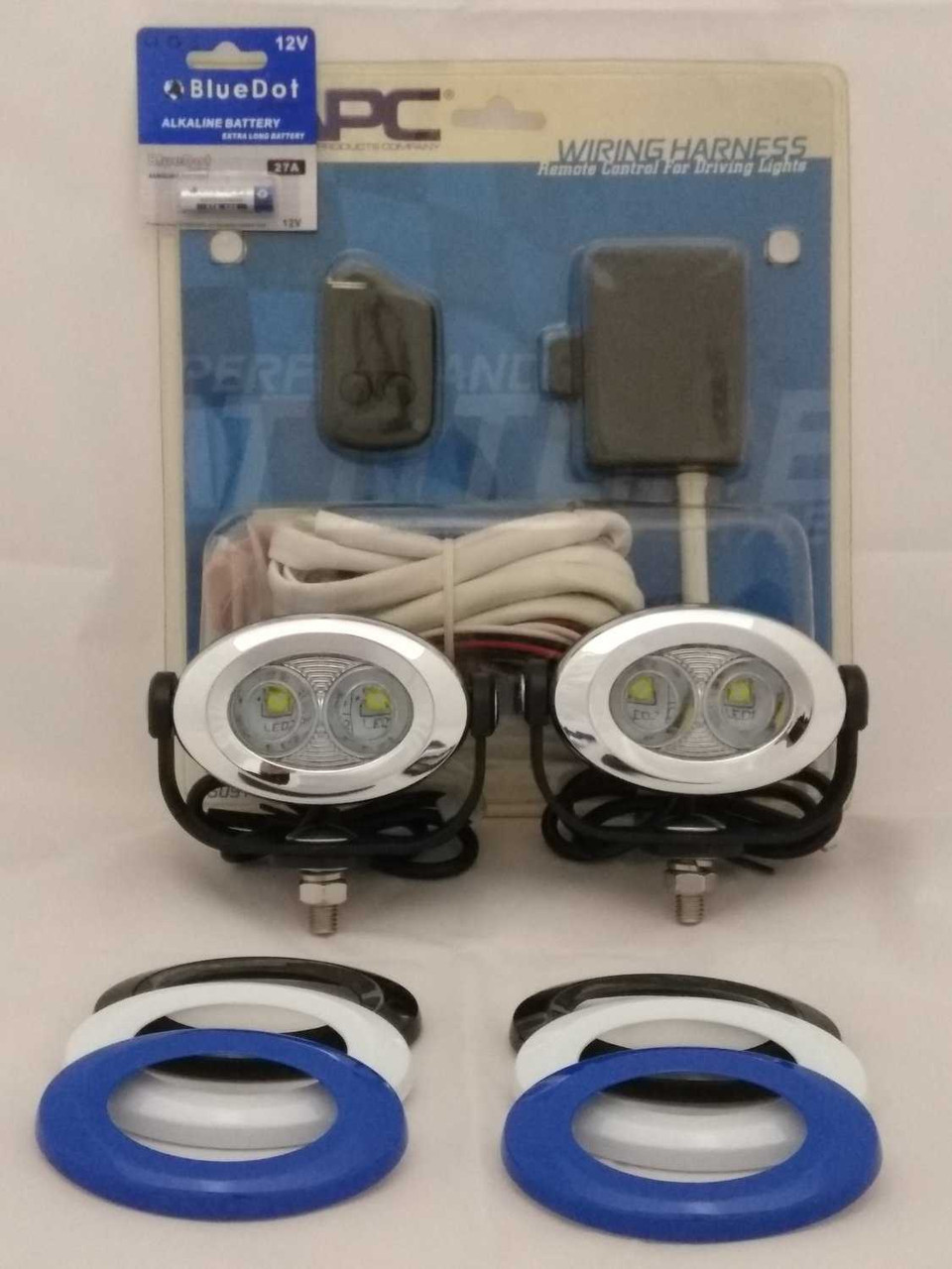 Suzuki V-Strom 6000K LED Auxiliary Flood Lamps Lights Kit (all years)