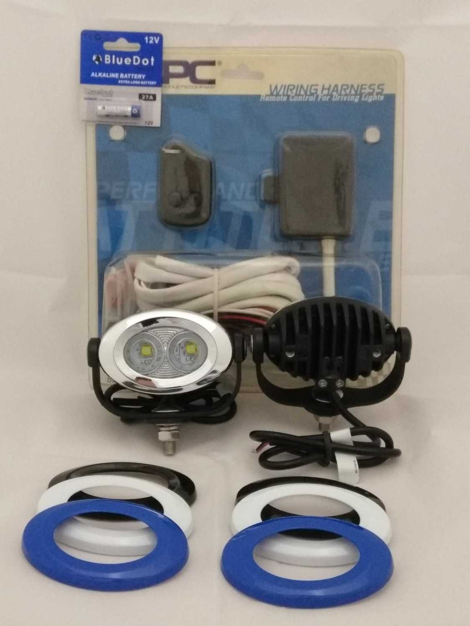 Suzuki V-Strom 6000K LED Auxiliary Flood Lamps Lights Kit (all years)