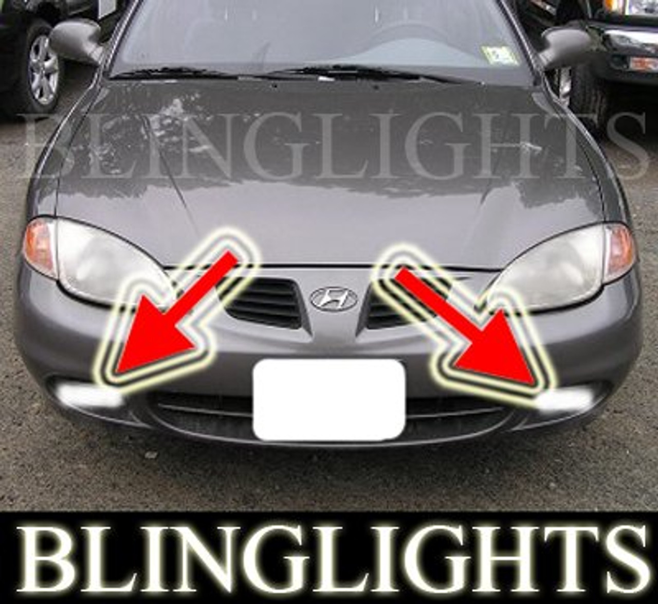 1998 1999 2000 Hyundai Elantra Xenon Fog Lamps Driving Lights Foglamps Foglights Drivinglights Kit