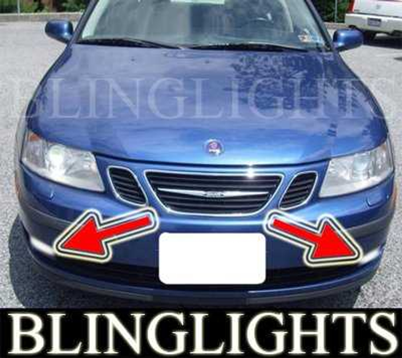 Fog Lights for 2003 2004 2005 2006 2007 Saab 9-3 Linear 1.8T 2.0T