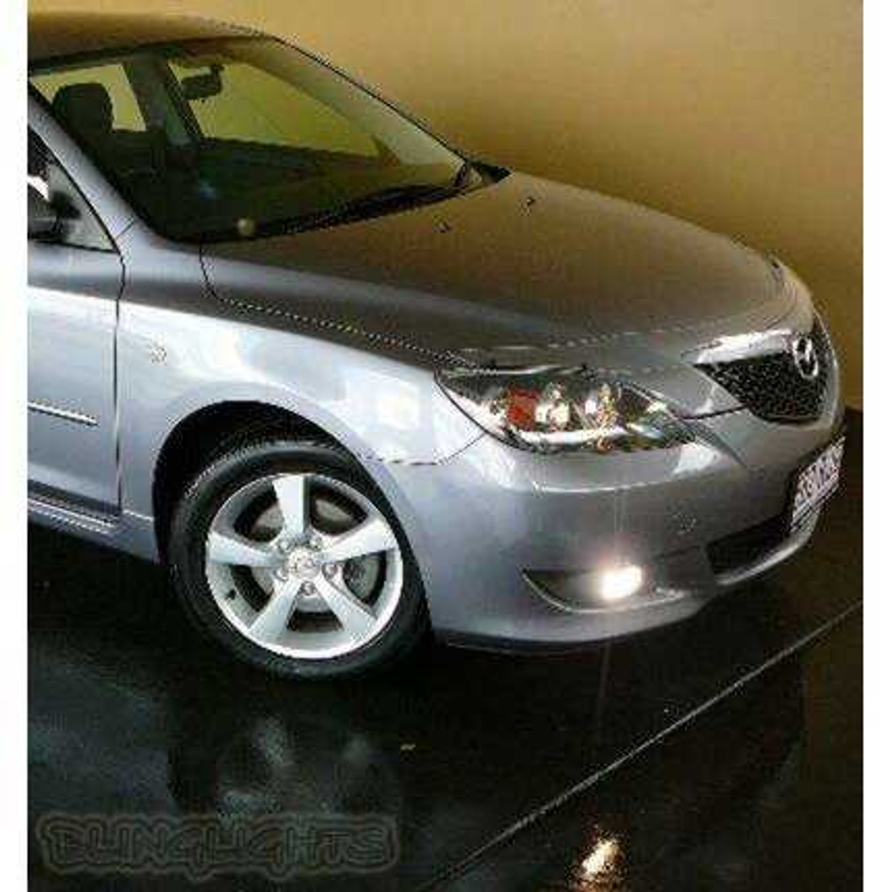 2008 2009 Mazda3 Mazda 3 Maxx Sport BK 2 Xenon Fog Lamps Driving Lights Foglamps Foglights Kit