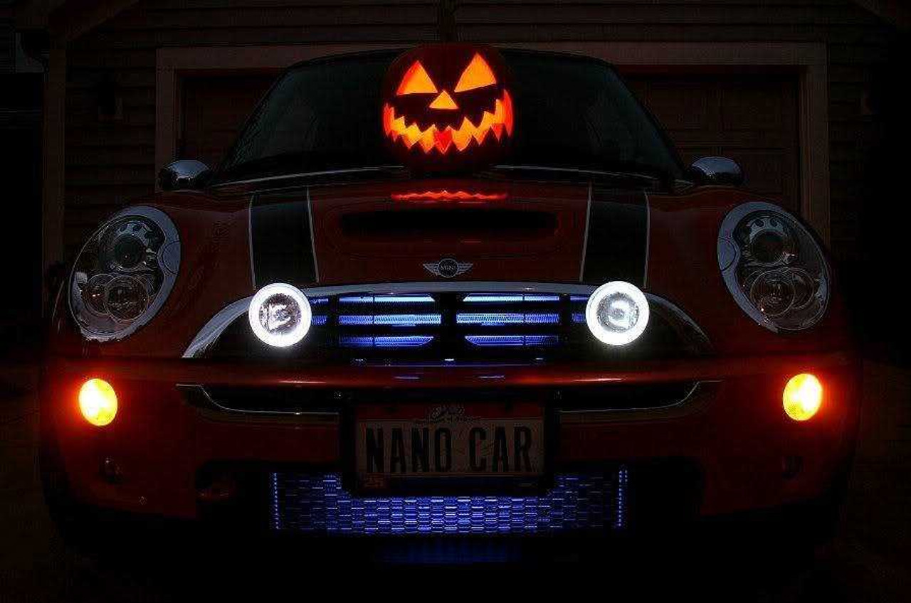 BlingLights Brand LED Halo Grill Fog Driving Lights for Mini Cooper / S (All Years)