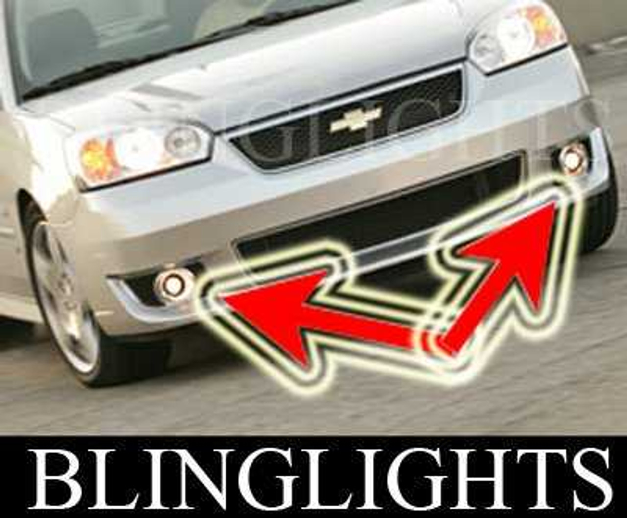 LED Angel Eye Halo Fog Lamps Lights for 2006 2007 Chevrolet Malibu SS