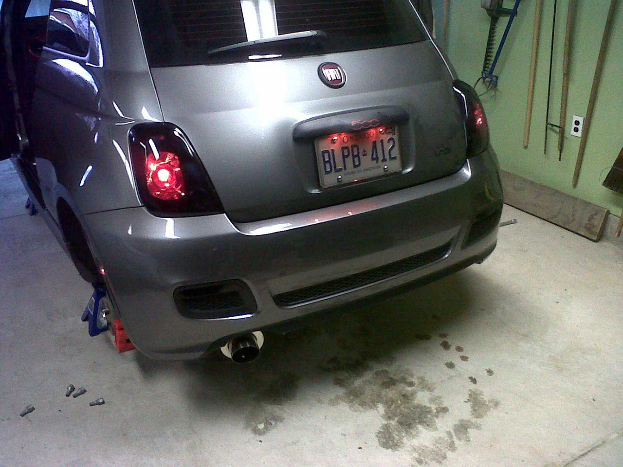 Fiat 500 Smoked Tinted Protection Overlays Film for Taillamps Taillights Tail Lamps Lights