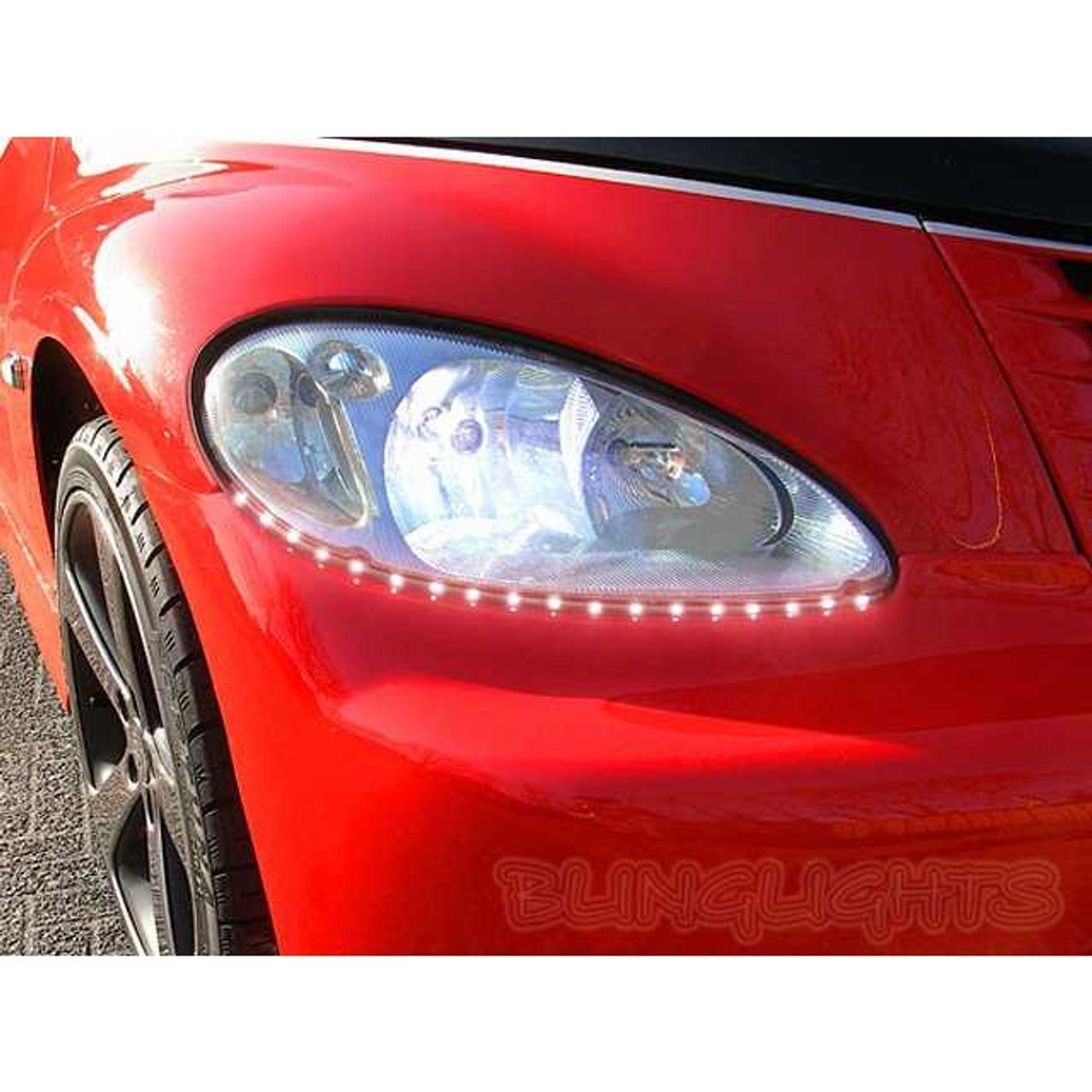 LED DRL Head Light Strips Daytime Running Lamps for Chrysler PT Cruiser