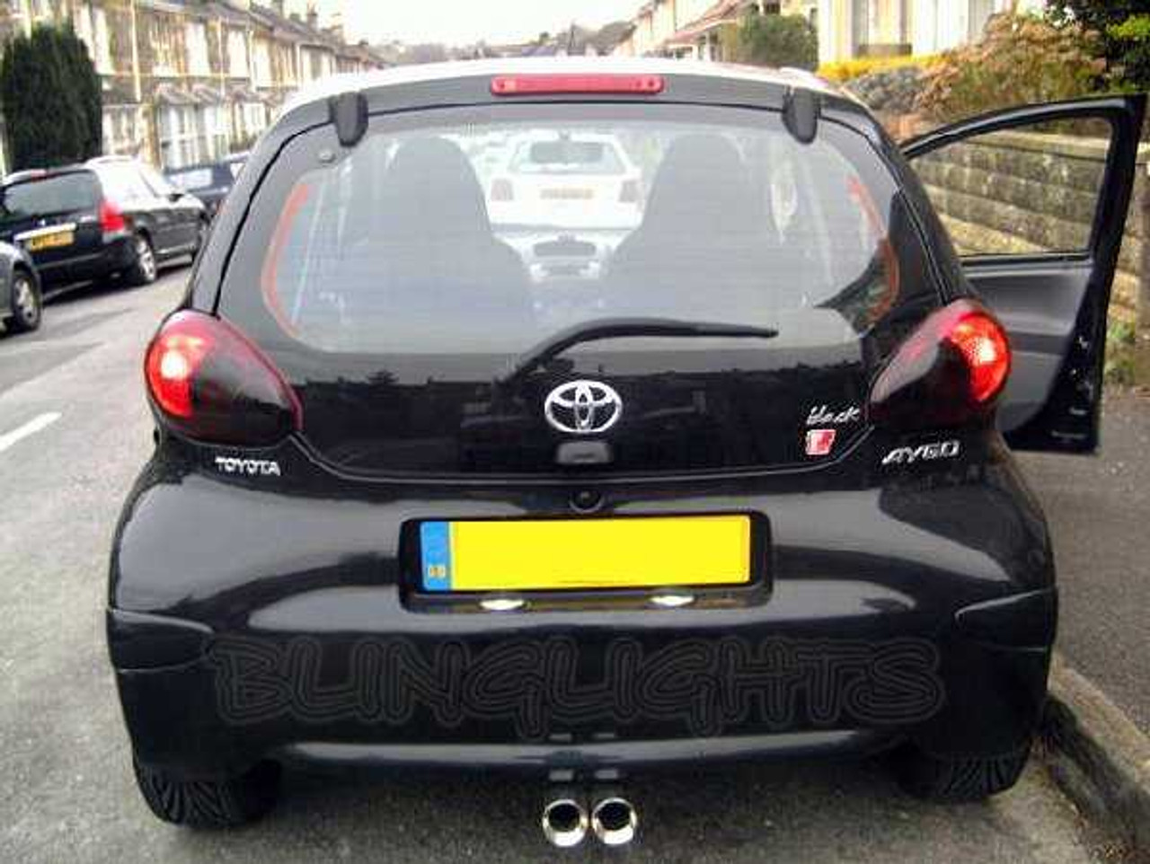 Toyota Aygo Tinted Smoked Taillamps Taillights Tail Lamps Lights Protection Overlays Film