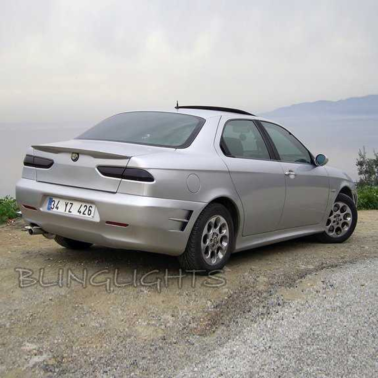 Alfa Romeo 156 Tinted Smoked Taillamps Taillights Tail Lamps Lights Protection Overlays Film