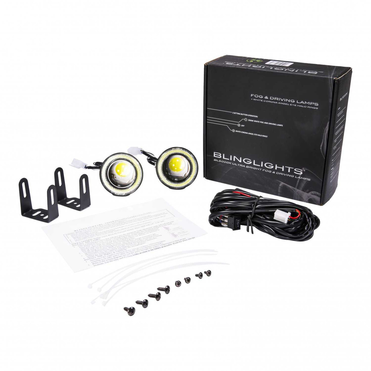 BlingLights Brand Fog Lights compatible with Chevrolet Cobalt Razzi Body Kit