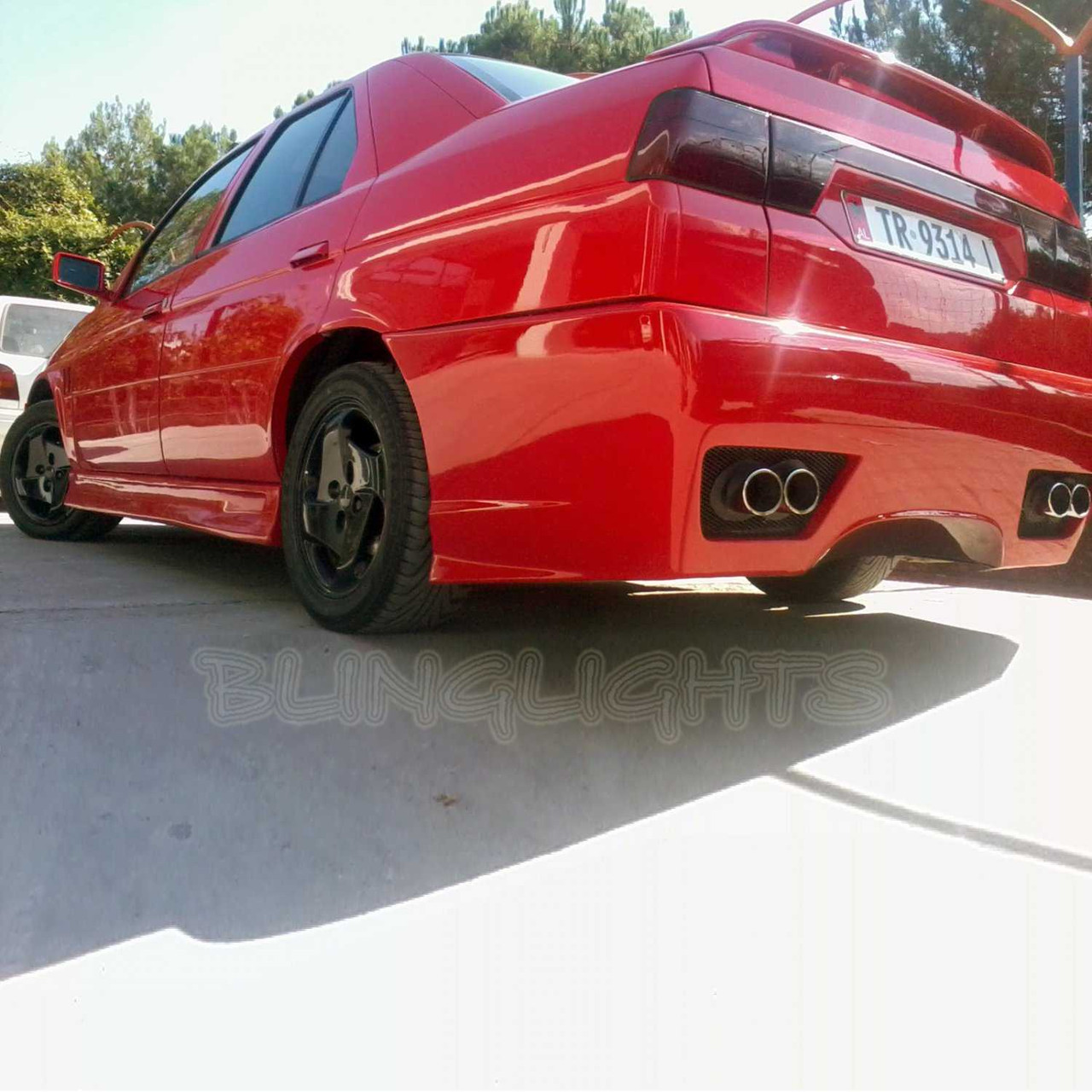 Alfa Romeo 155 Tinted Smoked Taillamps Taillights Tail Lamps Lights Protection Overlays