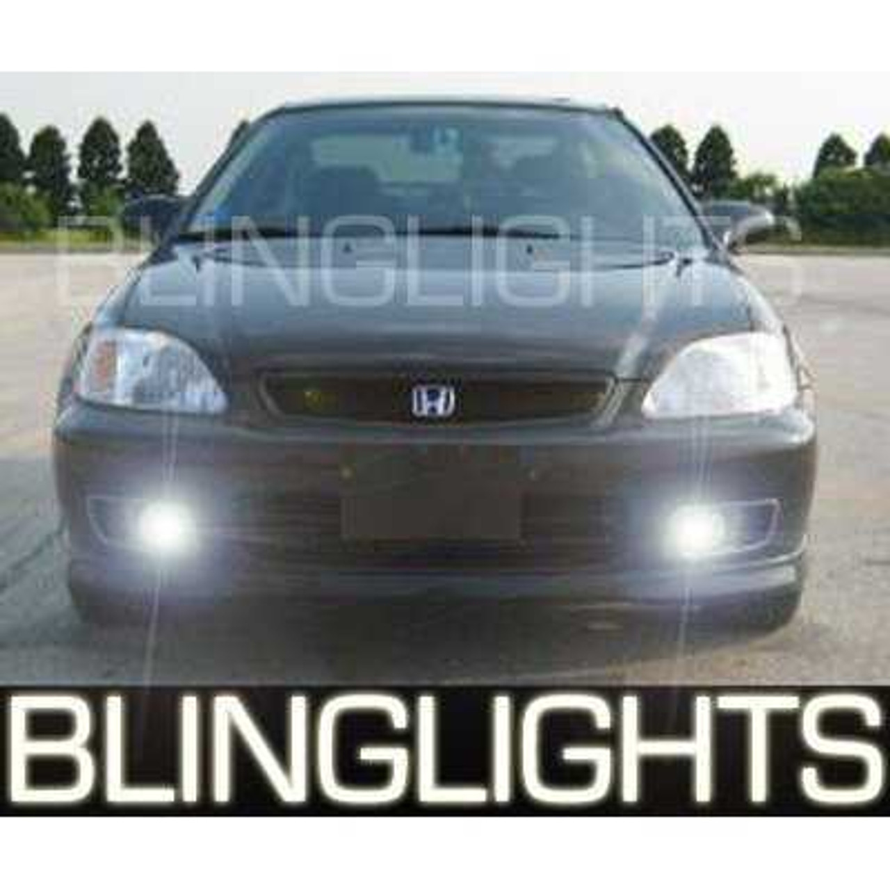 1999 2000 Honda Civic Coupe Si Xenon Foglamps Foglights Fog Lamps Driving Lights Kit