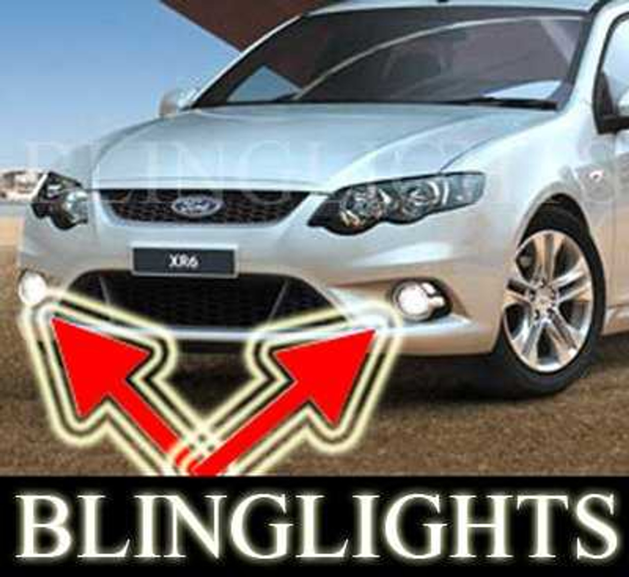 Ford FG Falcon XR Xenon Fog Lamp Driving Light Kit ute sedan