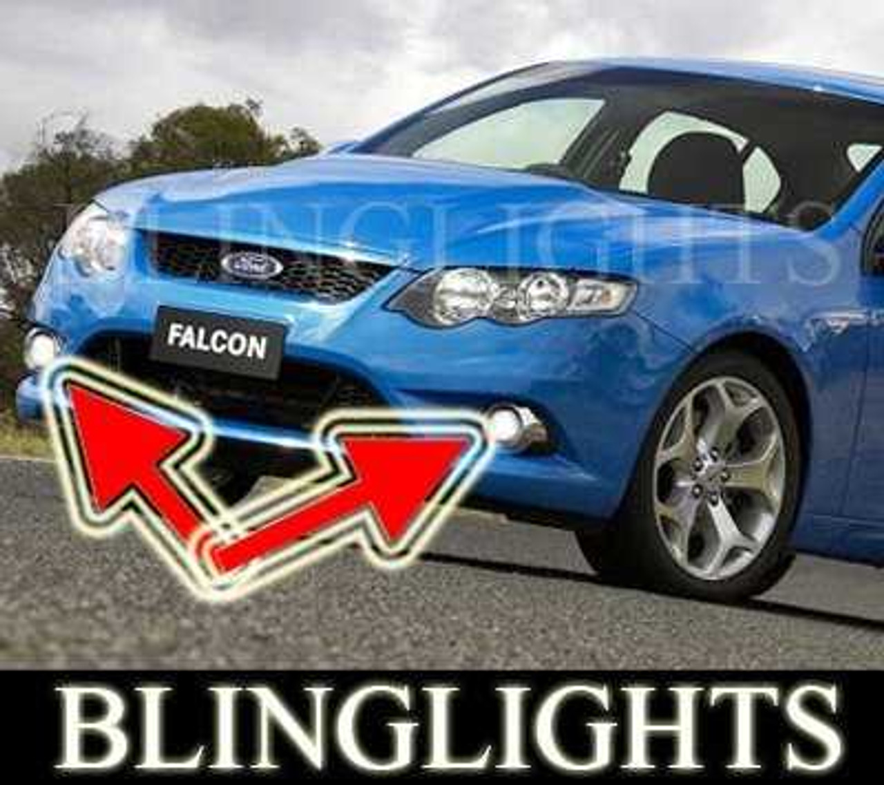 Ford FG Falcon XR Xenon Fog Lamp Driving Light Kit ute sedan