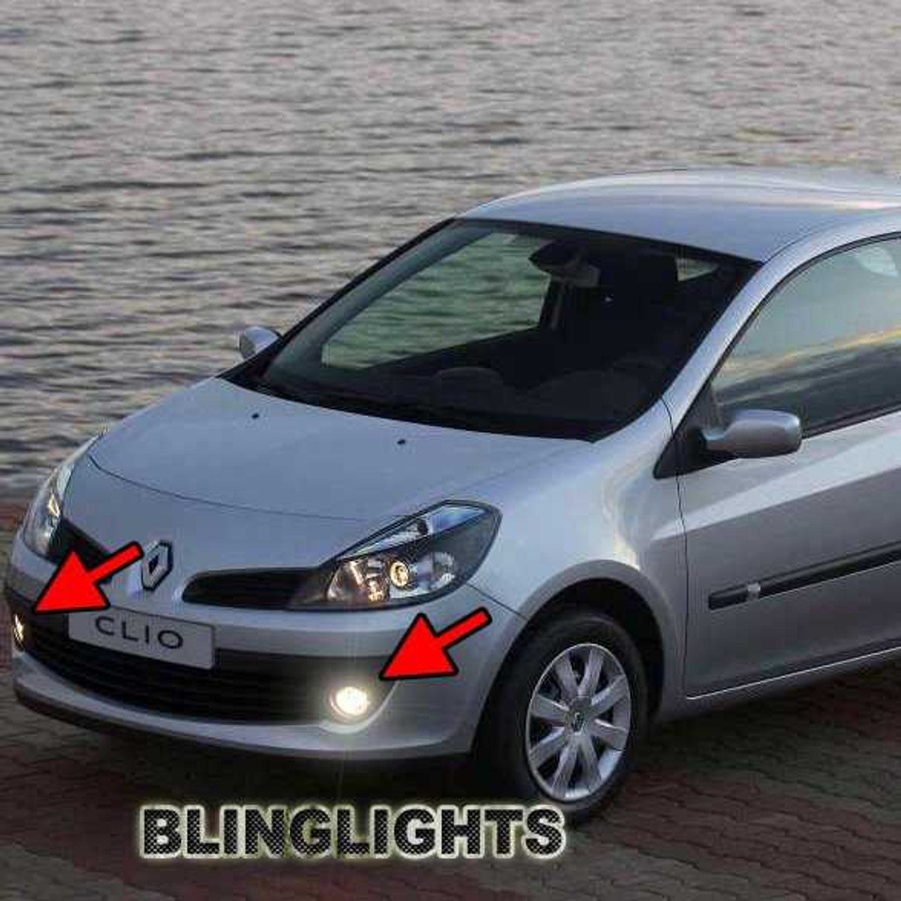 Renault Clio III Xenon Fog Lamps Driving Lights Foglamps Foglights Kit