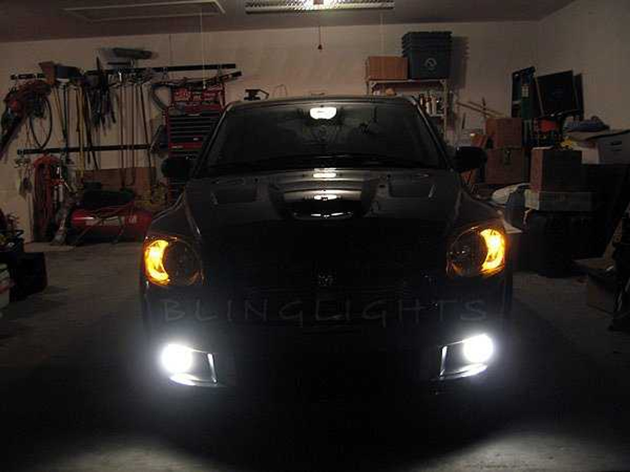 LED Angel Eye Halo Fog Lights for 2008 2009 Dodge Caliber SRT-4 SRT4