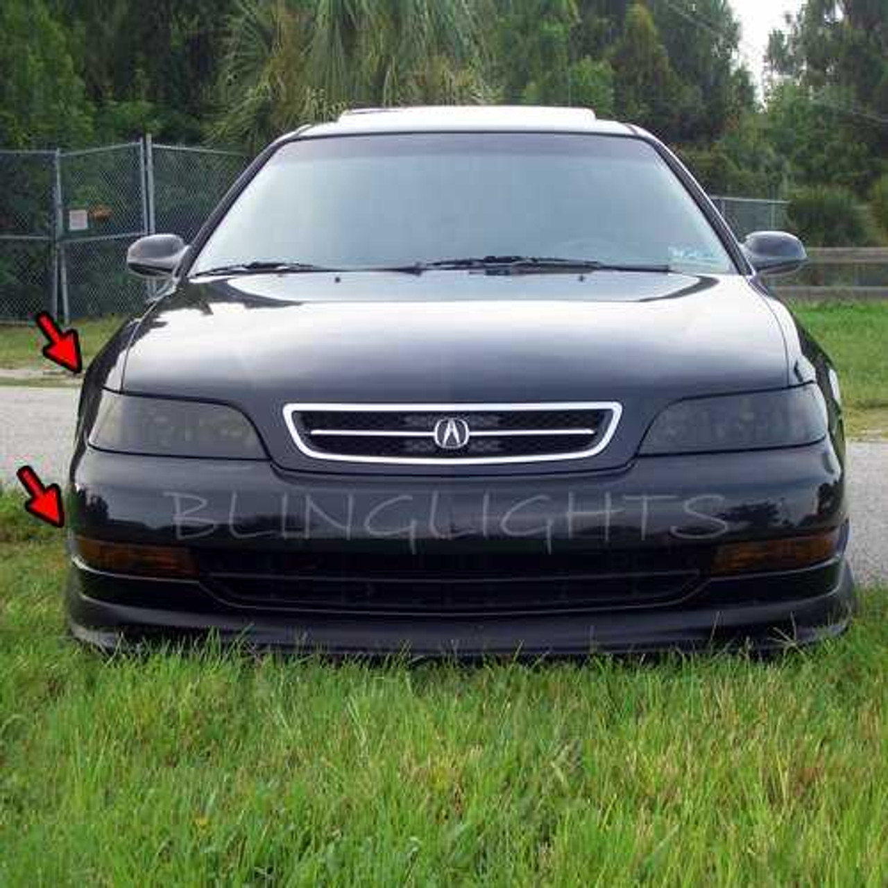 97 98 99 Acura CL Tinted Smoked Headlamps Headlights Overlays Film Protection