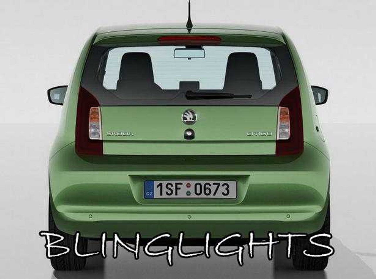 Skoda Citigo Tinted Smoked Taillamps Taillights Tail Lamps Lights Protection Overlays Film Škoda