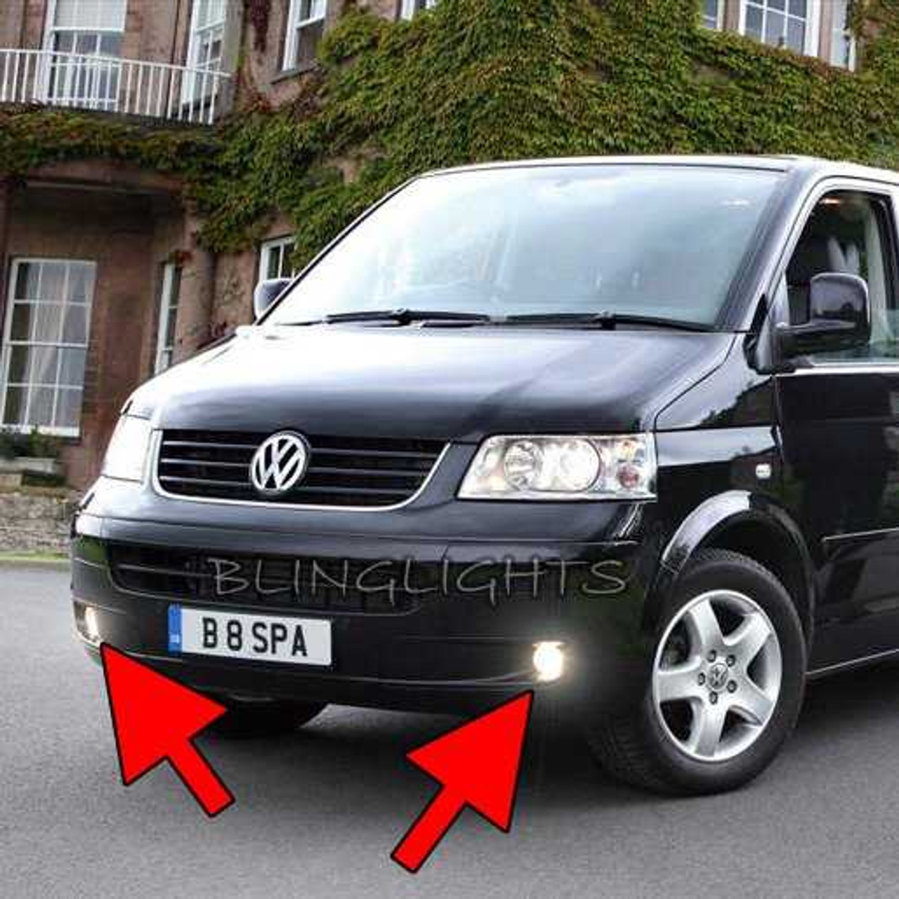 Volkswagen VW T5 California Xenon Fog Lamps Driving Lights Foglamps Foglights Kit