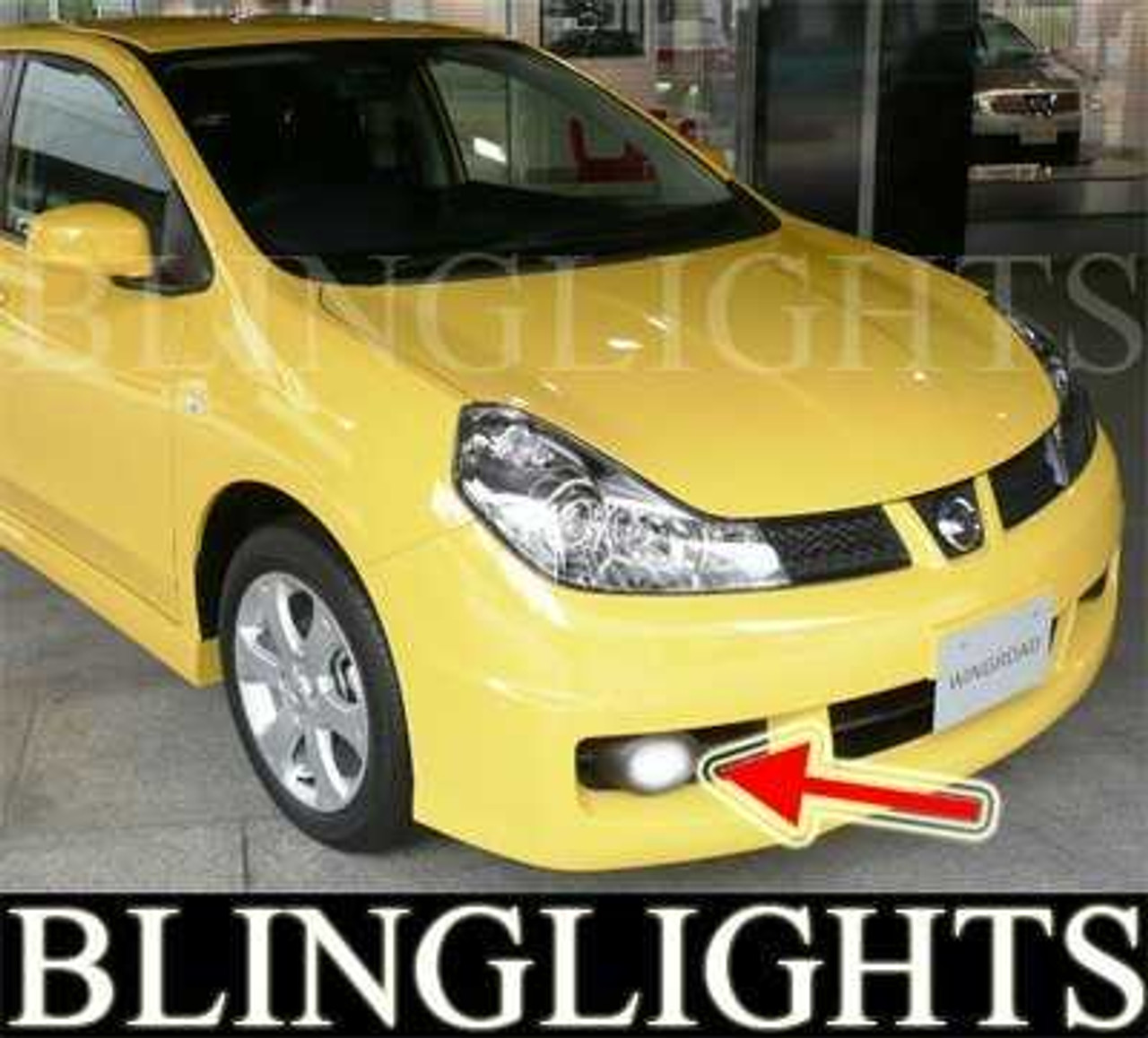 LED Halo Angel Eye Fog Lamps Lights for Nissan Wingroad Y12