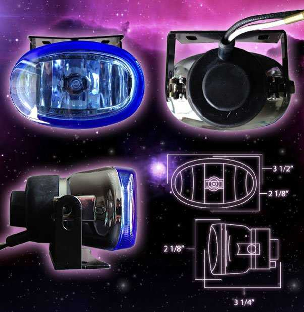 Cowl Fog Lamp Driving Lights Kit for 2012-2017 Honda Gold Wing GL1800