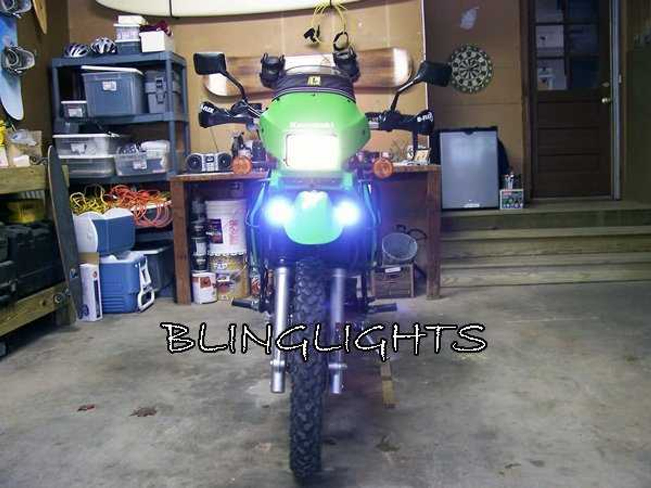 Blue Halo Angel Eye Fog Lights for Kawasaki KLX250 KLX250S KLX250H